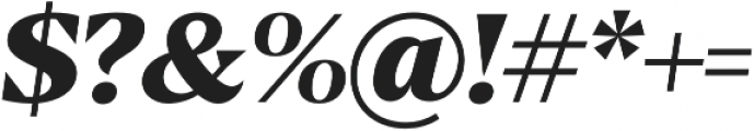 ExtraBold Italic otf (700) Font OTHER CHARS