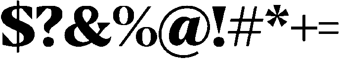 ExtraBold otf (700) Font OTHER CHARS