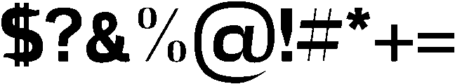 ExtraBold otf (700) Font OTHER CHARS