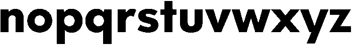 ExtraBold otf (700) Font LOWERCASE