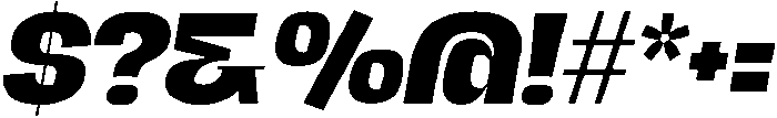 Extrabold Italic otf (700) Font OTHER CHARS