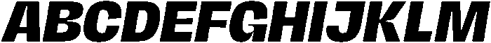 Extrabold Italic otf (700) Font UPPERCASE