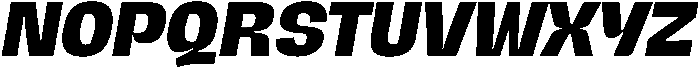 Extrabold Italic otf (700) Font UPPERCASE
