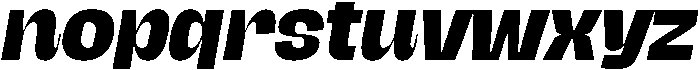 Extrabold Italic otf (700) Font LOWERCASE