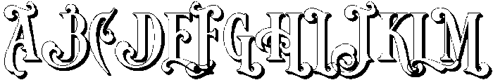 Extrude otf (400) Font UPPERCASE
