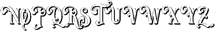 Extrude otf (400) Font UPPERCASE