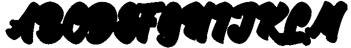 Extrude otf (400) Font UPPERCASE