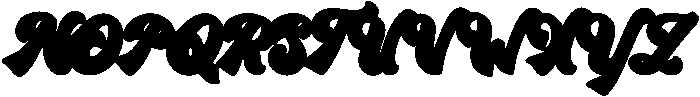 Extrude otf (400) Font UPPERCASE
