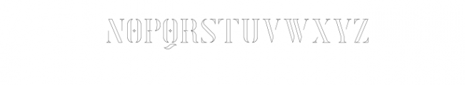 Exquisite-Outline.otf Font LOWERCASE