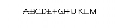 Exriver.ttf Font UPPERCASE