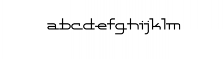 Exriver.ttf Font LOWERCASE