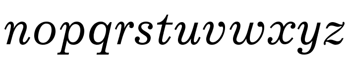 ExcelsiorLTStd-Italic Font LOWERCASE