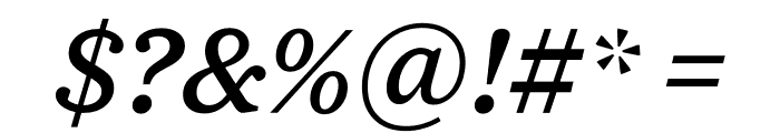 Exchange Standard Medium Italic Font OTHER CHARS
