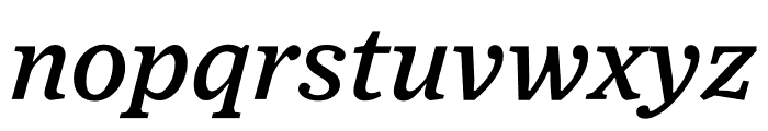 Exchange Standard Medium Italic Font LOWERCASE