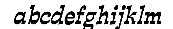 Expose Thin Condensed BoldItalic Font LOWERCASE