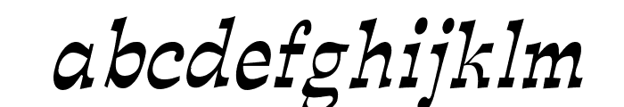 Expose Thin Condensed Italic Font LOWERCASE