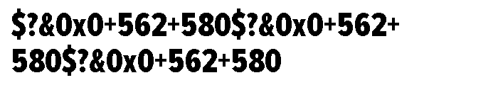 ExtraCond ExtraBold Font OTHER CHARS