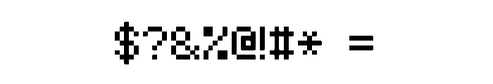 EXEPixelPerfect Font OTHER CHARS