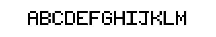 EXEPixelPerfect Font UPPERCASE