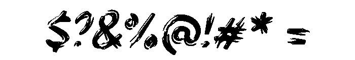 EXTRAWIND Font OTHER CHARS
