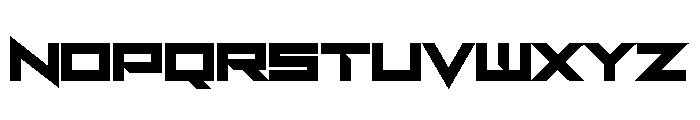 Excess V Straight Font LOWERCASE
