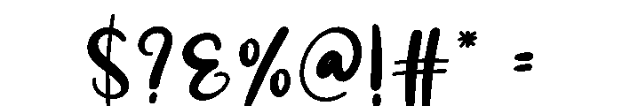 Excited Font OTHER CHARS