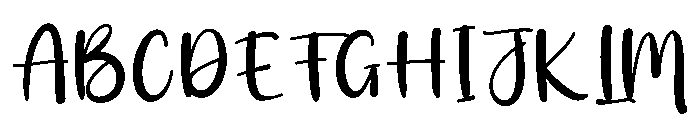 Excited Font UPPERCASE