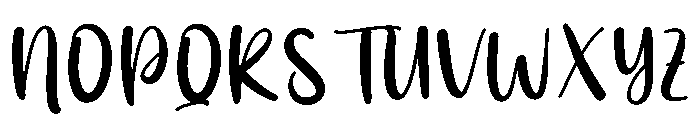 Excited Font UPPERCASE