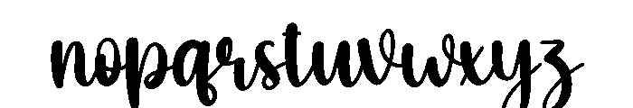 Excited Font LOWERCASE