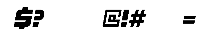 ExcludedItalic Font OTHER CHARS