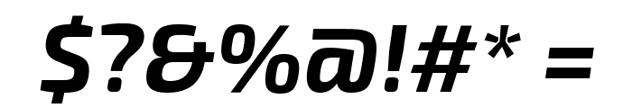 Exo 2 Bold Italic Font OTHER CHARS