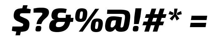 Exo 2 Extra Bold Italic Font OTHER CHARS