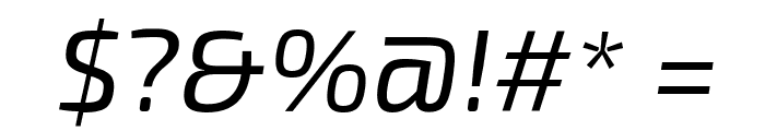 Exo 2 Italic Font OTHER CHARS