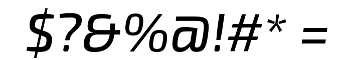 Exo 2 Medium Italic Font OTHER CHARS