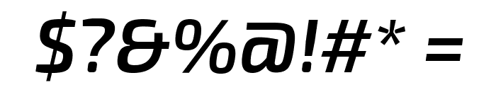Exo 2 Semi Bold Italic Font OTHER CHARS
