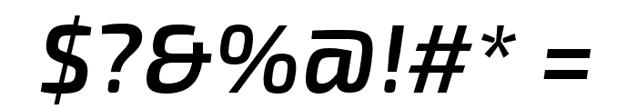 Exo 2.0 Semi Bold Italic Font OTHER CHARS