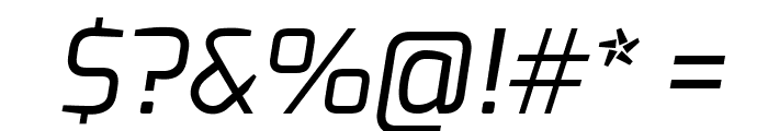 Exo Regular Italic Font OTHER CHARS