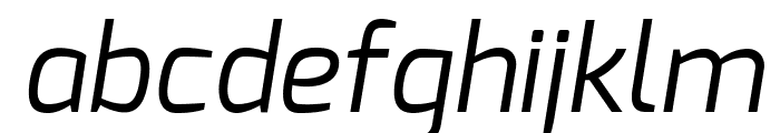 Exo Regular Italic Font LOWERCASE