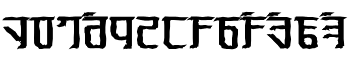 Exodite Distressed Bold Font LOWERCASE