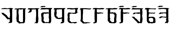 Exodite Distressed Font LOWERCASE