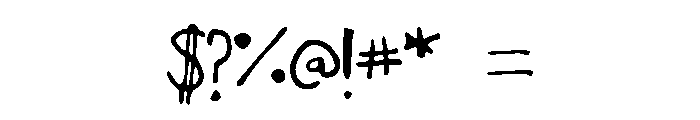 ExperimentalSeexFont Font OTHER CHARS