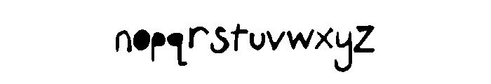 ExperimentalSeexFont Font LOWERCASE