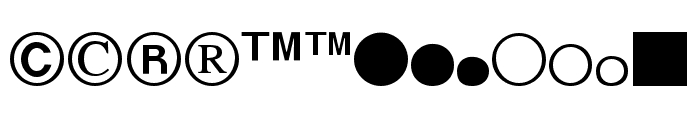 Expert Dingbats Normal Font UPPERCASE