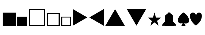 Expert Dingbats Normal Font UPPERCASE
