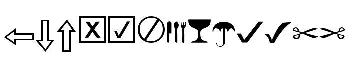 Expert Dingbats Normal Font LOWERCASE