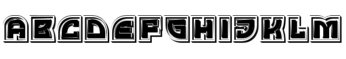 Exterior Filled Regular Font LOWERCASE
