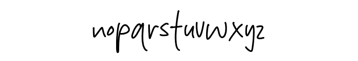 Extra Milky Font LOWERCASE