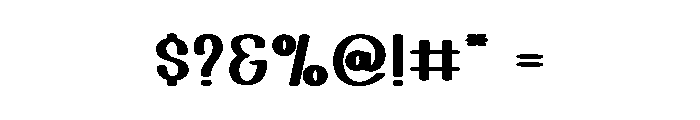 Extra Type Font OTHER CHARS