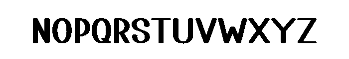 Extra Type Font LOWERCASE