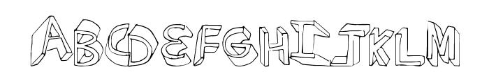 ExtraDimension Font LOWERCASE
